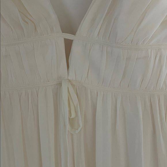 Lulu’s Cream Ruffled Maxi Dress - Picture 3 of 6